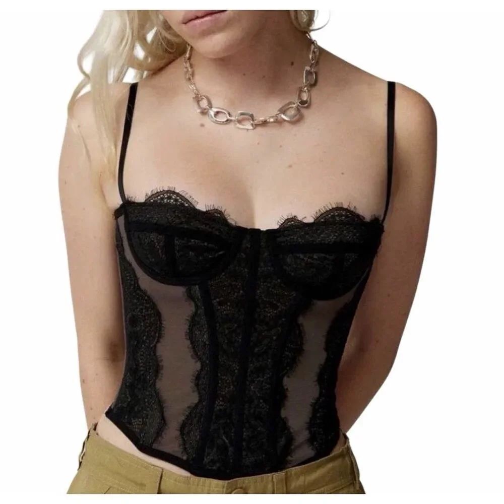 Urban outfitters mesh bustier top XL